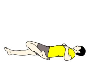 もも前のストレッチで膝が浮いてしまう