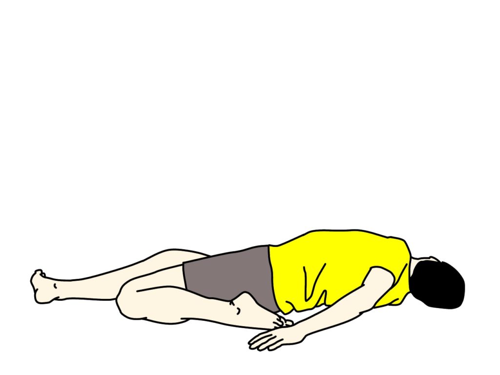 もも前のストレッチで腰が反ってしまう