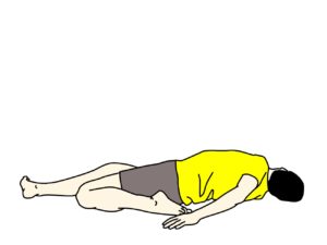 もも前のストレッチで腰が反ってしまう