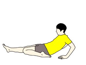 もも前の筋肉（大腿四頭筋）のストレッチの方法