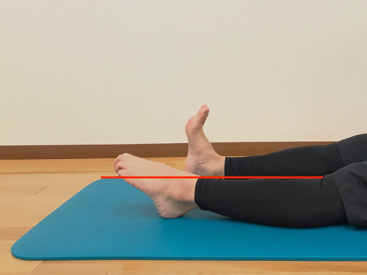 足首を伸ばす動作が硬い場合