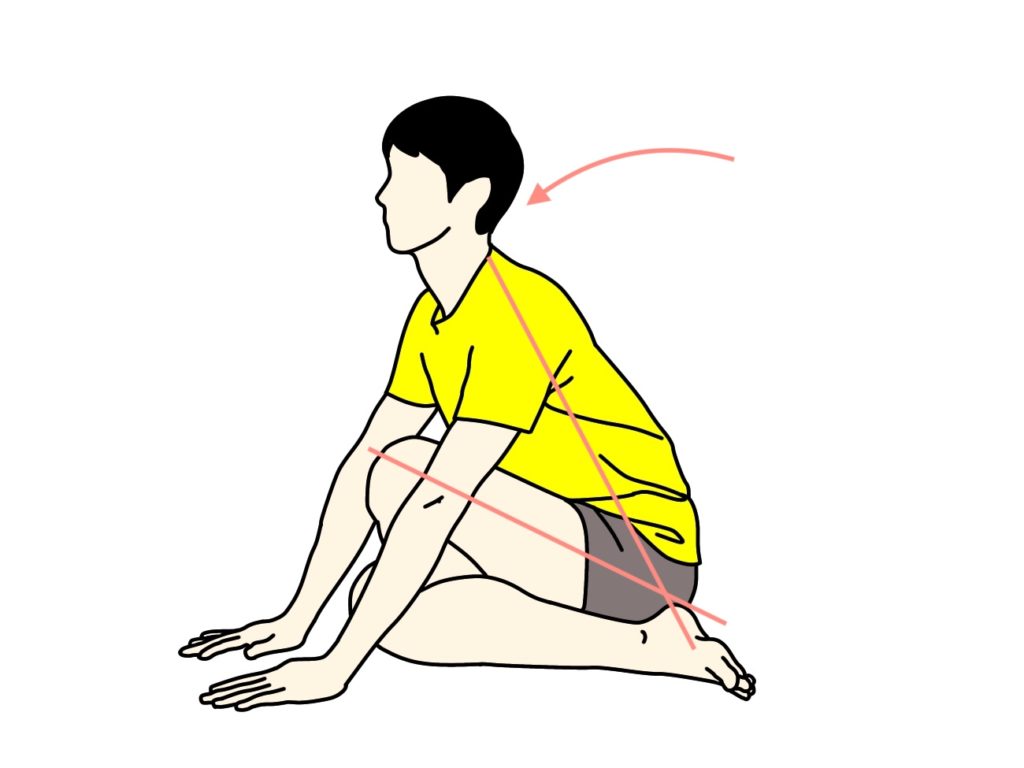 お尻（殿筋群）のストレッチの方法