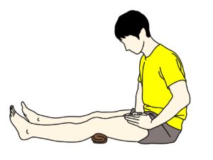太ももの前側（大腿四頭筋）のトレーニング（クアドセッティング）の方法