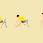 椅子に座りながらできる前屈を柔らかくするためのストレッチメニュー