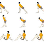 ストレッチのイラスト素材