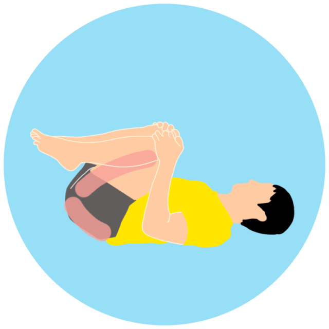 立った姿勢で行うお尻（大殿筋）のストレッチ