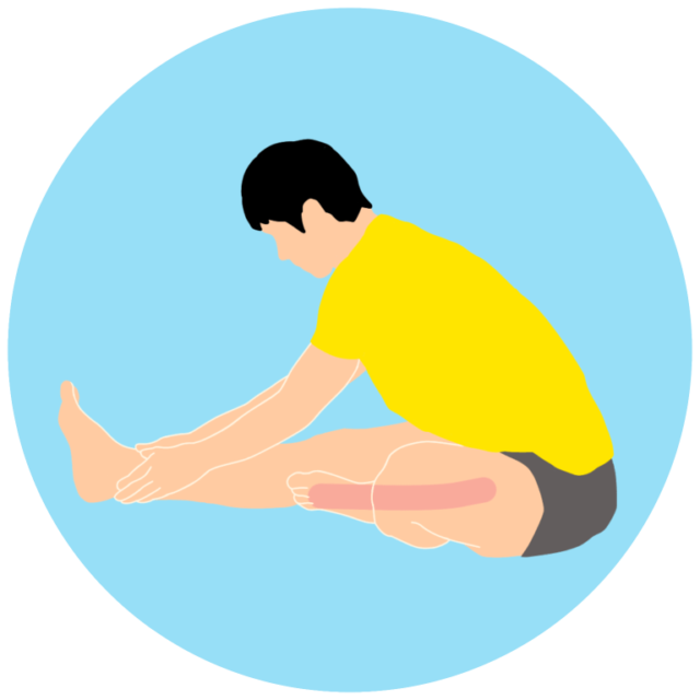 立った姿勢で行うもも裏（ハムストリングス）のストレッチ