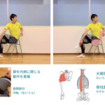 【YouTubeショート動画】「椅子に座って行うお尻（大殿筋）〜腰（脊柱起立筋）のストレッチ」