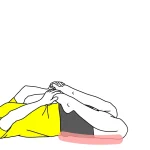 うつ伏せで行うもも前（大腿四頭筋）のストレッチ