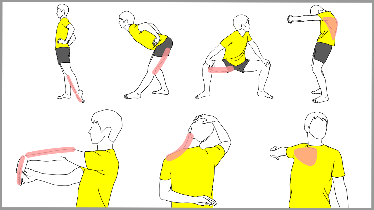 ストレッチの方法一覧