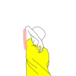 壁を使った二の腕（上腕三頭筋）のストレッチ