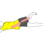 体幹（わき腹〜下腹部）と太もも前面のストレッチ