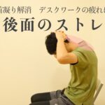 【首凝り解消】デスクワークの疲れに　首の後面のストレッチ